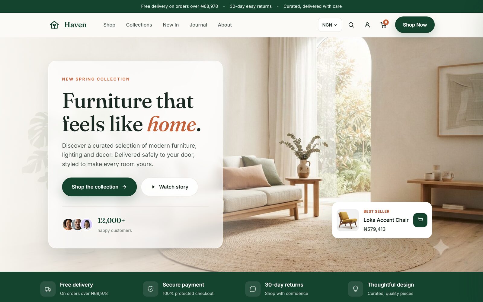 A live ecommerce storefront built on the AbrahamUdu commerce platform